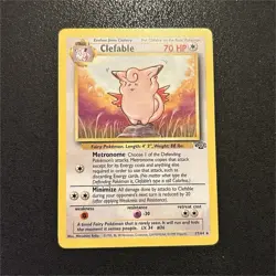 Pokemon Clefable 17/64 Jungle Rare LP NM 1999 Wizards of the Coast Card wotc - Image 1