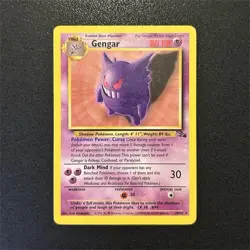 Pokemon Gengar 20/62 Fossil Rare LP wizards of the coast non holo Card WOTC - Image 1