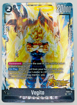 Super Vegito FS09-16 DB Legends Stamp Foil Dragon Ball Super Card Game | NM - Image 1