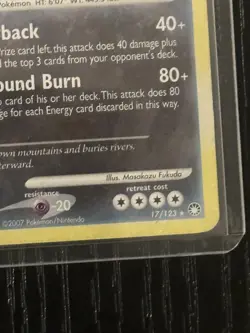 Pokemon TCG Tyranitar 17/123 Mysterious Treasures Holo Card - Image 2
