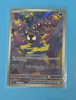 🚨 Pokemon Gastly 177/162 SV05 Temporal Forces Illustration Rare Holo Card IR - Image 1