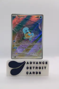 Squirtle 170/165 IR SV151 Illustration Rare Full Art Pokemon Card NM/M - Image 1