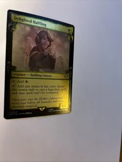 Delighted Halfling Showcase Scrolls Foil Card #0609 MTG LP - Image 2