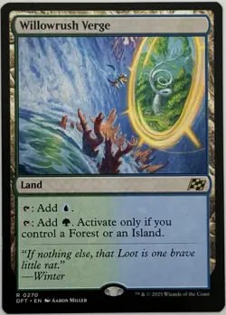 Willowrush Verge ~Aetherdrift~ 💎MINT💎MTG Magic The Gathering Land Willow Rush - Image 1