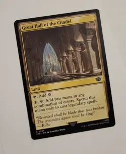 MTG Great Hall of the Citadel 0254 Legendary Land LotR Lord of the Rings TCG - Image 1