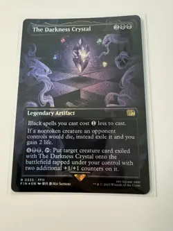 The Darkness Crystal (Borderless) (Foil) ✅ Final Fantasy ✅ Magic (mtg) - Image 1