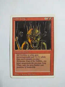 Goblin King HP x1 Revised 3rd Edition MTG 1x Magic the Gathering - Image 1