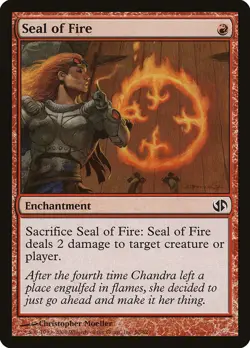 Seal of Fire [Duel Decks: Jace vs. Chandra] Lightly Played - Image 1