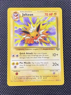 Pokemon Jolteon TCG Jungle 20/64 Regular Rare Non-Holo LP/NM - Image 1