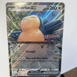 Pokemon TCG Snorlax 076/131 Prismatic Evolutions Stamped Jumbo Card NM - Image 1