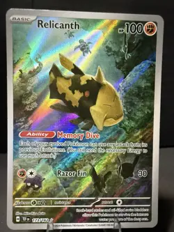 Relicanth Illustration Rare 173/162 SV05: Temporal Forces Holo Pokemon Card - Image 1