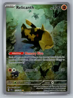 Relicanth SV05: Temporal Forces #173/162 Holo Pokemon Card - Image 1