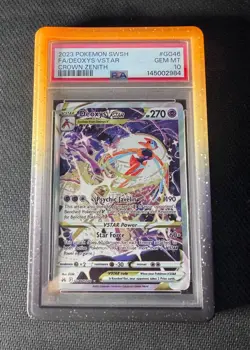 Pokemon Deoxys VSTAR GG46 Crown Zenith PSA 10 GEM MINT - Image 1