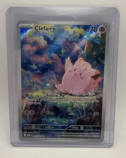 Lillie's Clefairy ex Special Illustration Rare Holo Sv09 184/159 Pokemon - Image 1