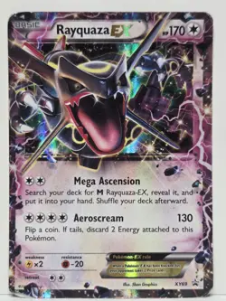 Pokemon TCG Rayquaza EX XY69 Holo Black Star Promo Card - Image 1