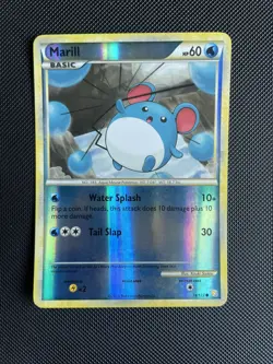 Marill 74/123 - HeartGold SoulSilver - Pokemon TCG - Reverse Holo - LP/NM - Image 1
