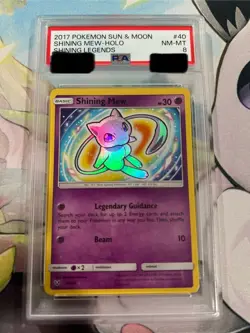 Pokemon Shining Mew Shining Legends Holo #40 PSA 8 Near Mint - Image 1