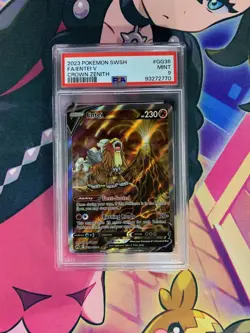 Entei v Crown Zenith Galarian Gallery Holo Ultra Rare Pokemon GG36/GG70 PSA 9 - Image 1