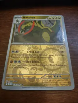 Haxorus 070/086 Sv: Black Bolt Reverse Holo pokemon card - Image 1