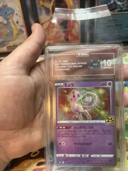 Pokemon Mew Japanese 25th Anniversary 002/028 Holo TAG 10 Gem Mint - Image 2