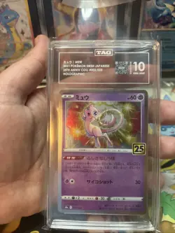 Pokemon Mew Japanese 25th Anniversary 002/028 Holo TAG 10 Gem Mint - Image 3