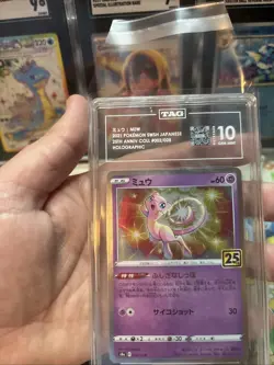 Pokemon Mew Japanese 25th Anniversary 002/028 Holo TAG 10 Gem Mint - Image 2
