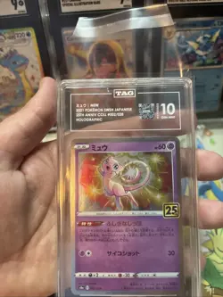 Pokemon Mew Japanese 25th Anniversary 002/028 Holo TAG 10 Gem Mint - Image 3