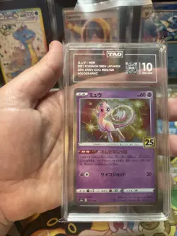 Pokemon Mew Japanese 25th Anniversary 002/028 Holo TAG 10 Gem Mint - Image 5