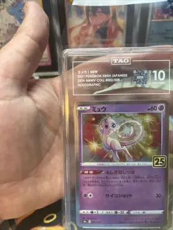 Pokemon Mew Japanese 25th Anniversary 002/028 Holo TAG 10 Gem Mint - Image 2