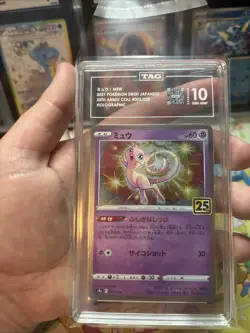 Pokemon Mew Japanese 25th Anniversary 002/028 Holo TAG 10 Gem Mint - Image 4