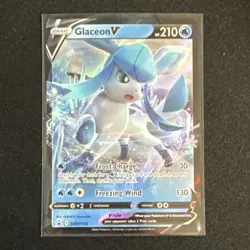 Pokemon Glaceon V SWSH196 Sword & Shield Promo Holo Basic Card 210 HP - Image 1