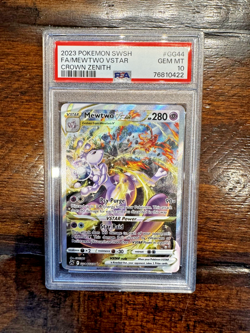 Mewtwo GG44 & Charizard SWSH262 VSTAR Pokemon Crown Zenith UPC PSA 10 - Image 3