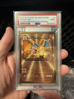 2021 CHARIZARD 4/102 CELEBRATIONS UPC GOLD PROMO POKEMON PSA 9 - Image 1