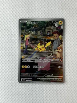 Pokemon Pikachu 173/165 Sv: Scarlet & Violet 151 Illustration Rare Holo 60HP - Image 1