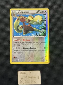 Pokemon XY Flashfire - Lopunny - 85/106 - Reverse Holo Rare - NM/VLP - Image 1