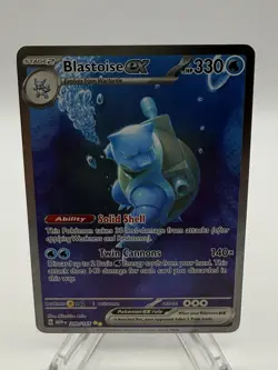 Pokemon TCG Blastoise ex Special Illustration Rare Holo 200/165 SV151 330 HP - Image 3