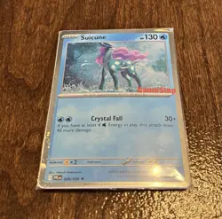 Suicune - Phantasmal Flames 026/094 Sealed Gamestop Promo Pokemon Cosmos Holo - Image 1