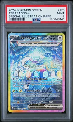 Terapagos EX 170/142 Special Illustration Rare Pokemon PSA 9 *141 - Image 1