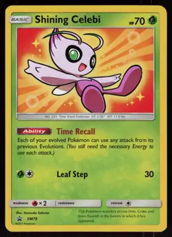 Shining Celebi SM79 Promo SM Black Star Promos Pokemon - Image 1