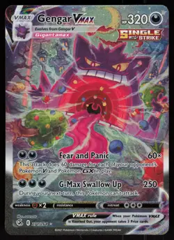 Gengar VMAX 271/264 Alternate Art Fusion Strike Pokemon - Image 1