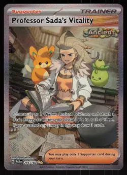 Professor Sada's Vitality 256/182 Special Illustration Rare Paradox Rift Pokemon - Image 1