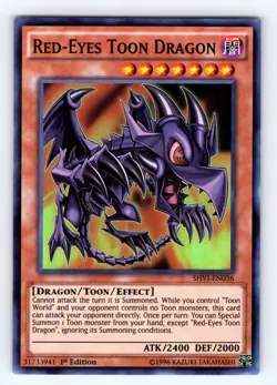 Yugioh Red-Eyes Toon Dragon SHVI-EN036 Super Rare - NM 💎 - Image 1