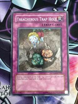 Treacherous Trap Hole CSOC-EN089 Secret Rare Unlimited Edition Near Mint - Image 1