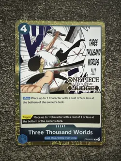 CARTE ONE PIECE - R / JUDGE - OP03-057 THREE THOUSAND WORLDS ENGLISH - Image 1
