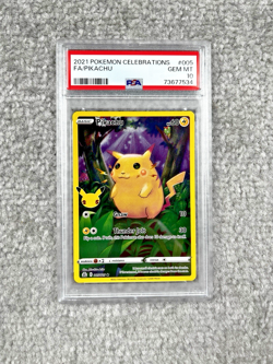 PSA 10 Pikachu 005/025 Celebrations 25th Full Art 2021 Pokemon Card Gem Mint - Image 1