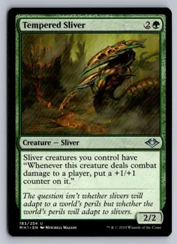 Tempered Sliver 183 Uncommon Modern Horizons Magic: The Gathering Near Mint - Image 1
