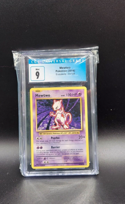 2016 Pokemon Evolutions Mewtwo #51/108 Rare Non Holo CGC Graded MINT 9 - Image 1