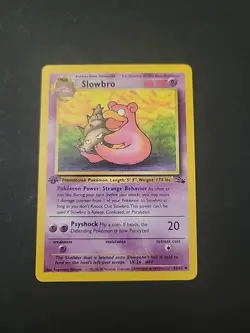 LP Slowbro - 1st Edition - 43/62 Fossil Set - Pokemon TCG - 1999 - Image 1