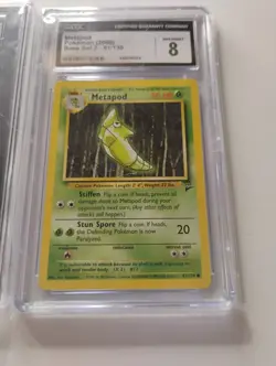 Pokemon Graded Luxray Full Art/2000 Base Set 2 Graded Metapod CGC Graded Cards - Image 2