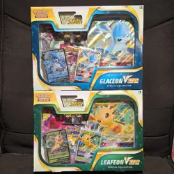 Pokemon Glaceon VSTAR & Leafeon VSTAR Special Collection Box Lot 2 - Image 1